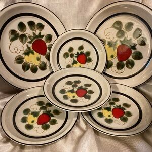 Elegant Fruit Design Dinnerware Set